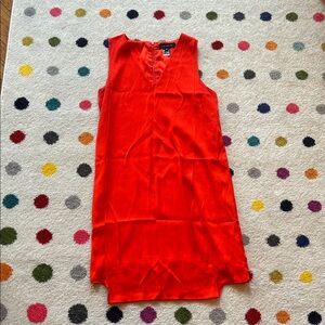 Pink Tartan Vibrant Red Sleeveless Mini Dress